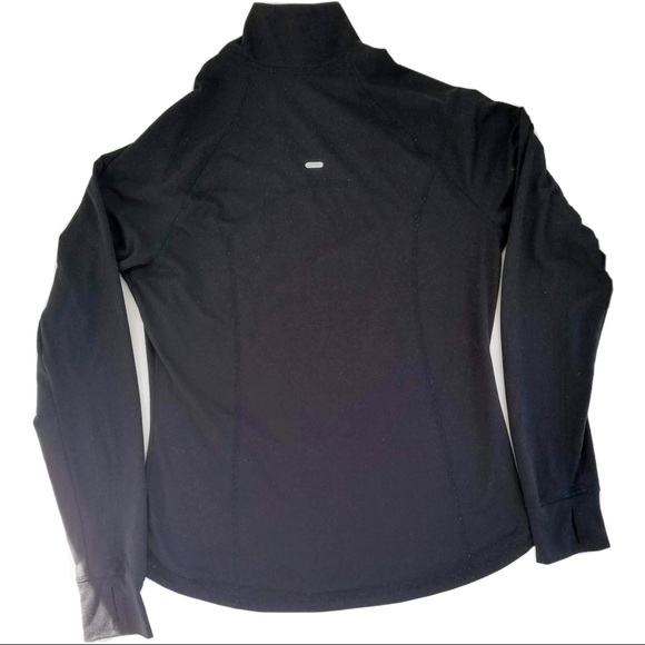 Black 1/4 Zip Pullover Top & Print Active Legging - Picture 3 of 8